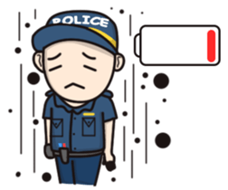 Cute Policeman sticker #9492808