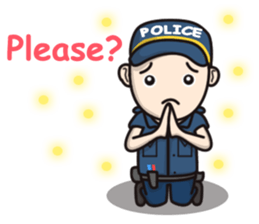 Cute Policeman sticker #9492809