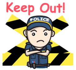 Cute Policeman sticker #9492812