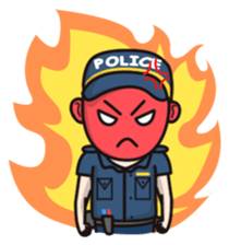 Cute Policeman sticker #9492813