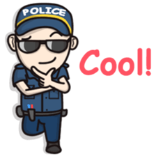 Cute Policeman sticker #9492815