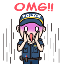 Cute Policeman sticker #9492818