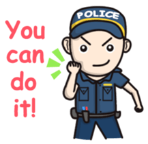 Cute Policeman sticker #9492819