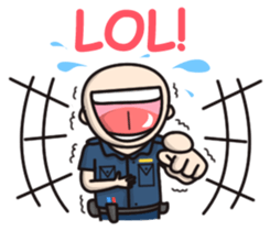 Cute Policeman sticker #9492823