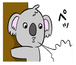 a  haughty koala sticker #9493173
