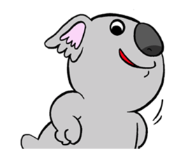 a  haughty koala sticker #9493182