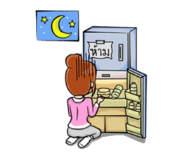 Cute healthy girl sticker #9493737