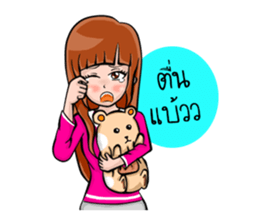 Cute healthy girl sticker #9493742