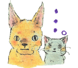 unwind dog and cat sticker #9495187