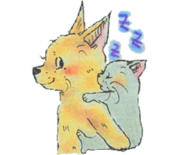 unwind dog and cat sticker #9495191