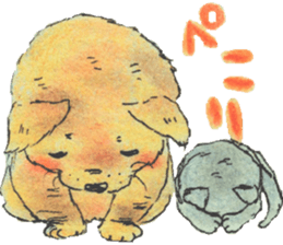 unwind dog and cat sticker #9495195