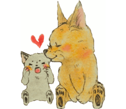 unwind dog and cat sticker #9495203