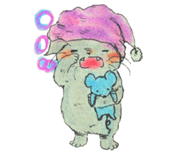 unwind dog and cat sticker #9495211