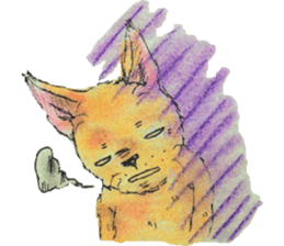 unwind dog and cat sticker #9495215