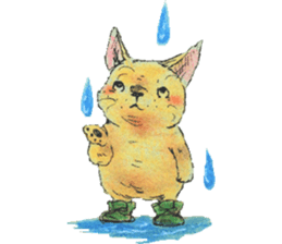 unwind dog and cat sticker #9495221