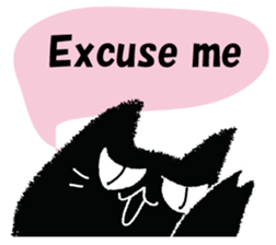 Feeling of a black cat 2. sticker #9496196