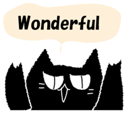 Feeling of a black cat 2. sticker #9496198