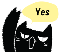 Feeling of a black cat 2. sticker #9496200