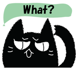 Feeling of a black cat 2. sticker #9496204