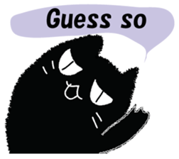 Feeling of a black cat 2. sticker #9496212