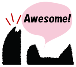 Feeling of a black cat 2. sticker #9496214