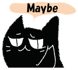 Feeling of a black cat 2. sticker #9496216