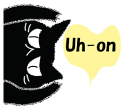 Feeling of a black cat 2. sticker #9496218