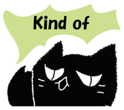 Feeling of a black cat 2. sticker #9496220