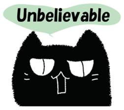 Feeling of a black cat 2. sticker #9496222