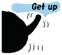 Feeling of a black cat 2. sticker #9496226