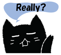 Feeling of a black cat 2. sticker #9496228