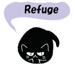 Feeling of a black cat 2. sticker #9496230