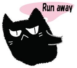 Feeling of a black cat 2. sticker #9496232