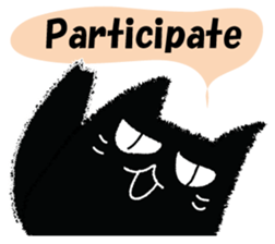 Feeling of a black cat 2. sticker #9496234