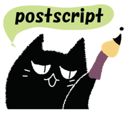 Feeling of a black cat 2. sticker #9496238