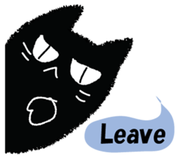 Feeling of a black cat 2. sticker #9496246