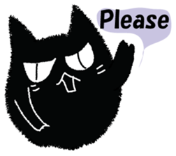 Feeling of a black cat 2. sticker #9496247