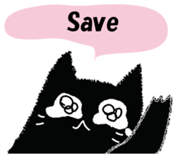 Feeling of a black cat 2. sticker #9496249