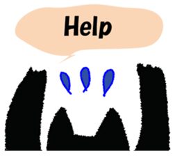 Feeling of a black cat 2. sticker #9496251