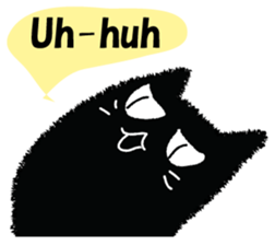 Feeling of a black cat 2. sticker #9496253