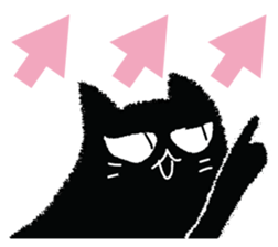 Feeling of a black cat 2. sticker #9496254