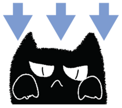 Feeling of a black cat 2. sticker #9496255