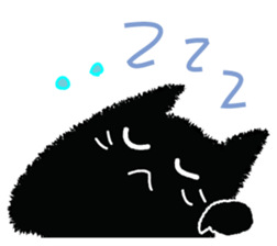 Feeling of a black cat 2. sticker #9496257