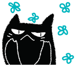 Feeling of a black cat 2. sticker #9496260