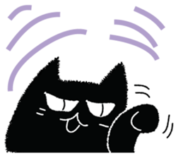 Feeling of a black cat 2. sticker #9496261