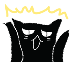 Feeling of a black cat 2. sticker #9496262