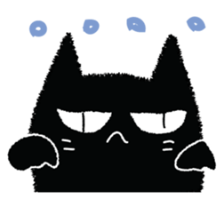 Feeling of a black cat 2. sticker #9496263