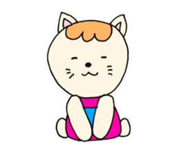 cute cat534 sticker #9496568