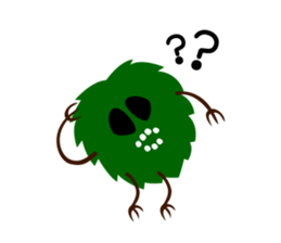 Moss skull sticker #9496793