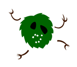 Moss skull sticker #9496813